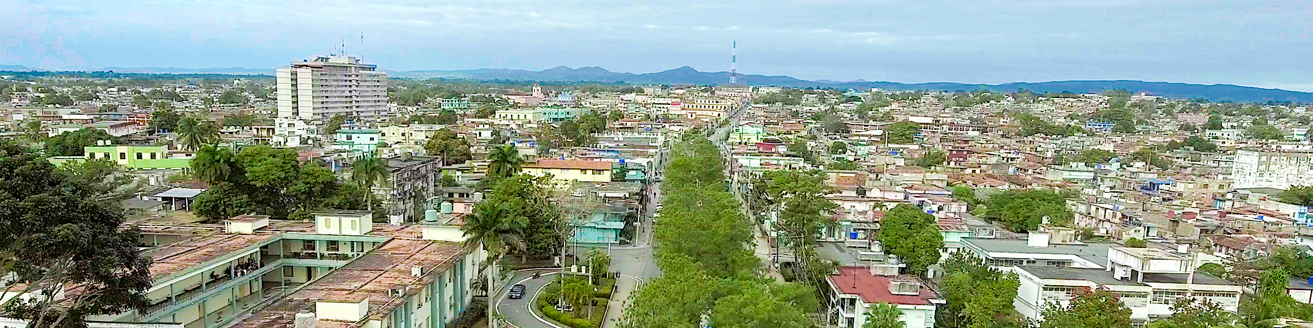 Aerial view of Pinar del Rio city , Cuba